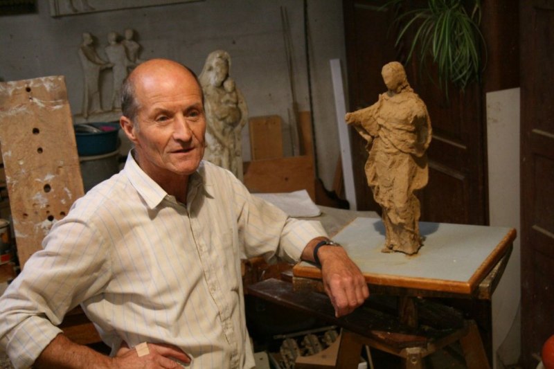 Beim Bildhauer Siegfried Krismer in Fiss